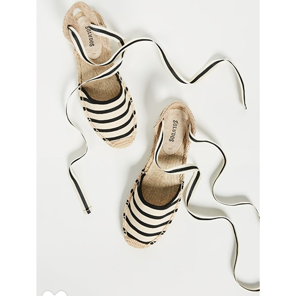 Chic Soludos Striped Ankle Tie Espadrilles - Picture 6 of 16